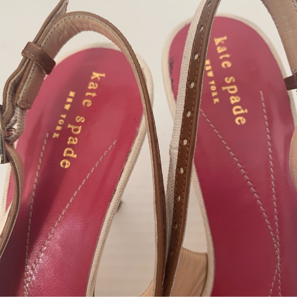 KATE SPADE Open Toe Slingback Spectator Pumps - Picture 5 of 6